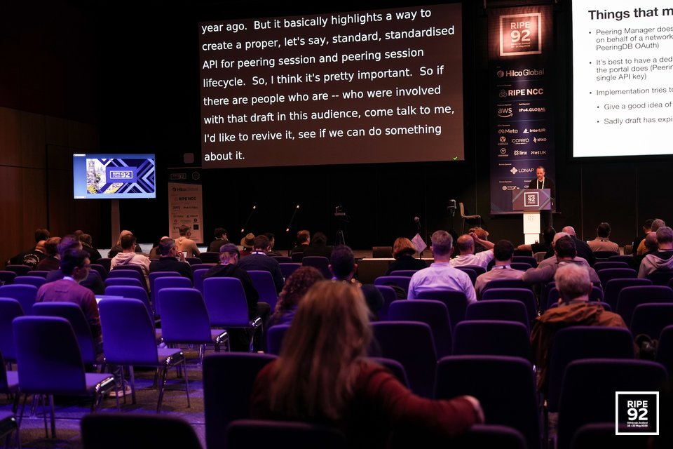 RIPE 92 event picture