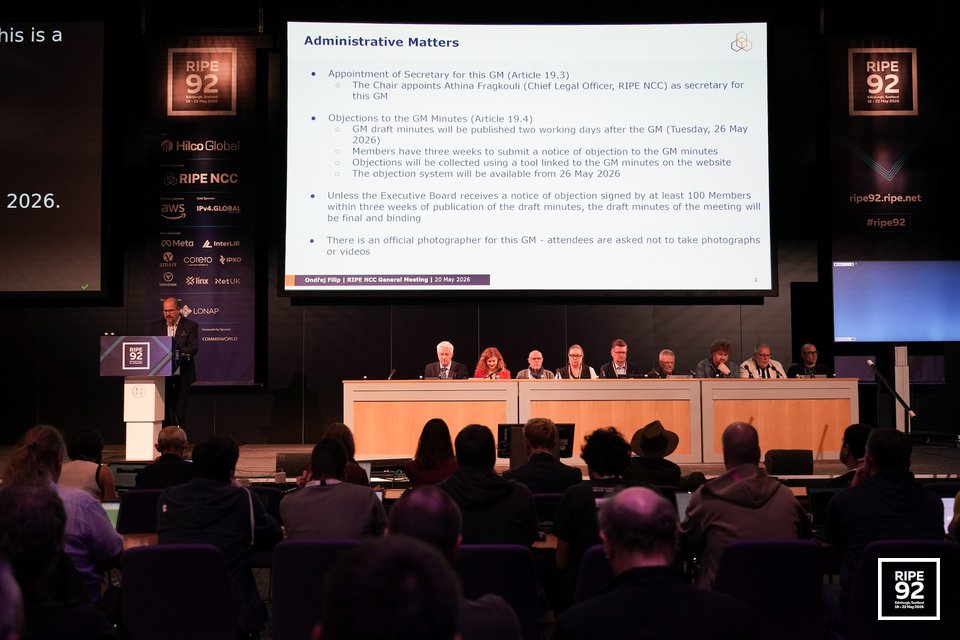 RIPE 92 event picture
