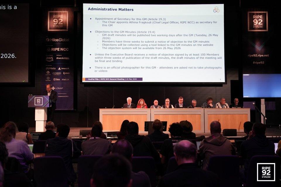 RIPE 92 event picture