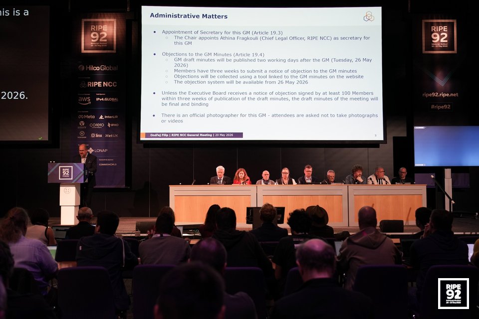 RIPE 92 event picture
