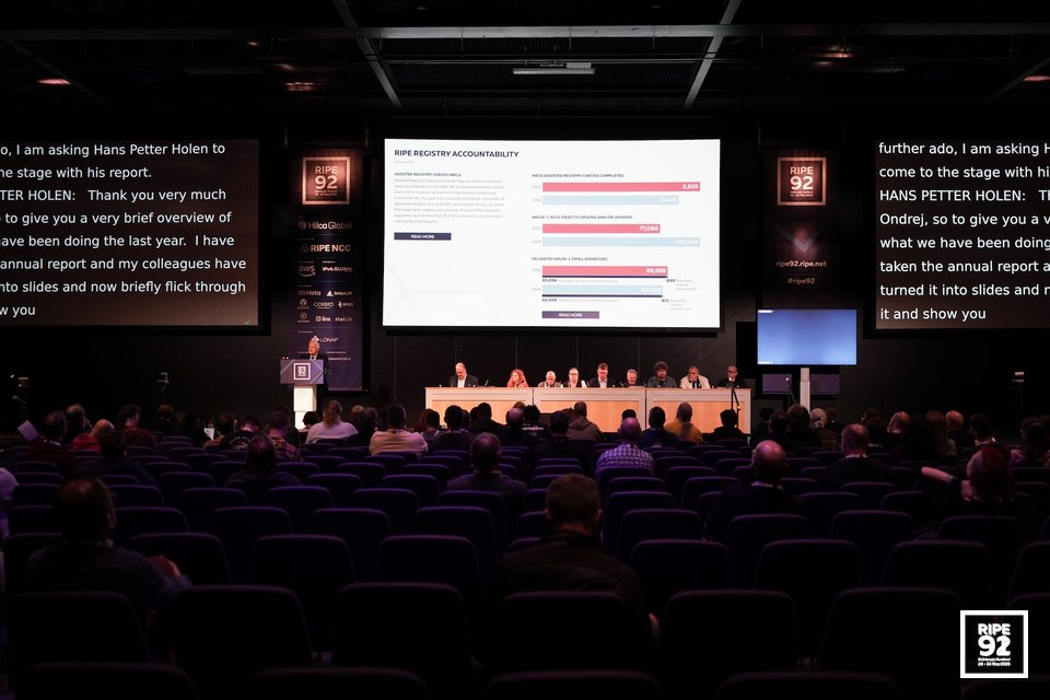 RIPE 92 event picture