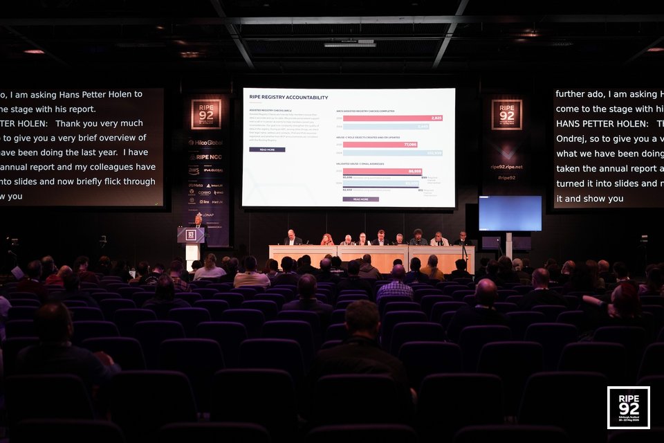 RIPE 92 event picture
